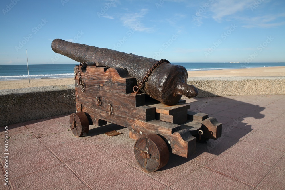 Canon on Spanish Coast