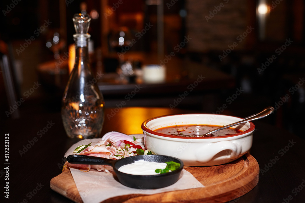 borsch with vodka borsch with vodka