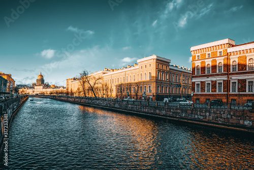 Canal Gribobedov. Urban View of Saint Petersburg. Russia.