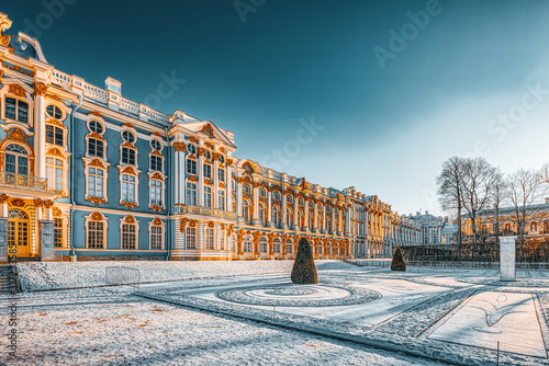 Ekaterininsky Palace, Tsarskoye Selo (Pushkin) suburb of Saint Petersburg. Russia. photo