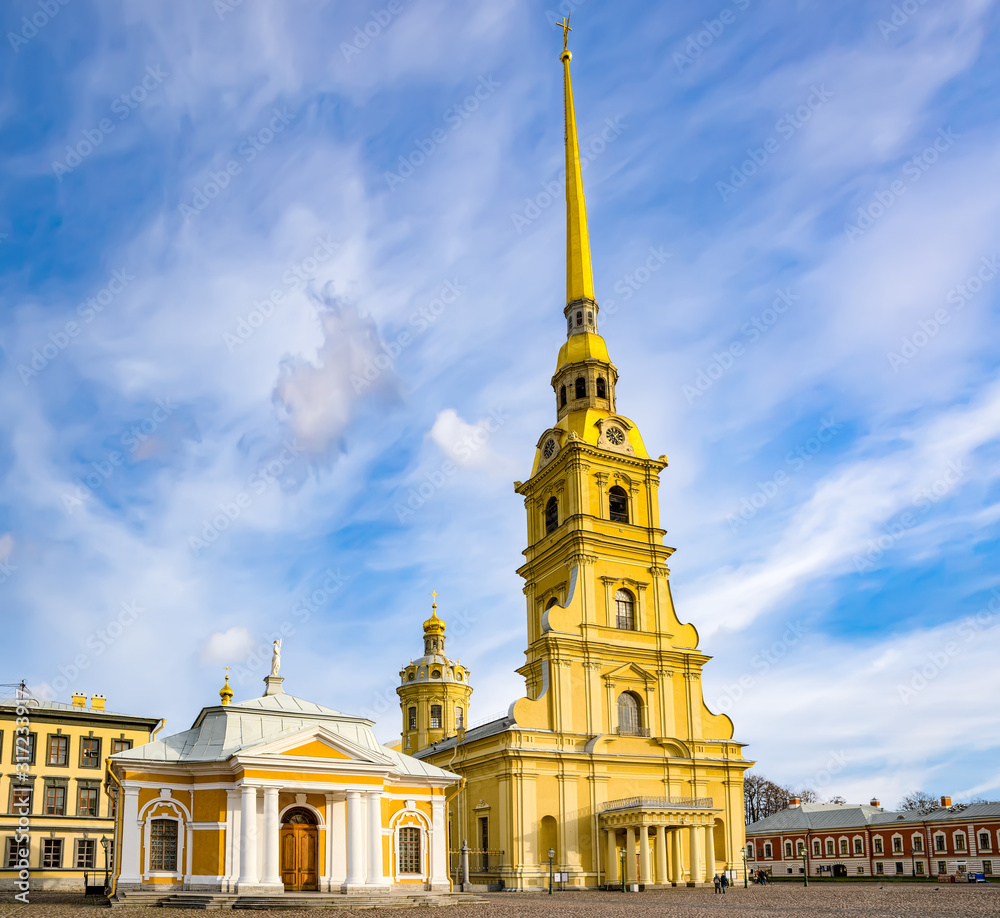 Peter and Paul Fortress and Tomb. Saint Petersburg. Russia.