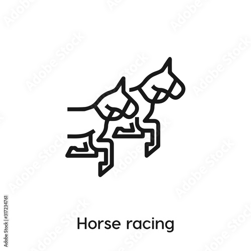 horse riding icon vector. horse riding icon vector symbol illustration. Modern simple vector icon for your design. horse riding icon vector	