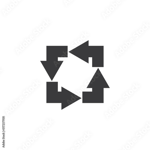 Arrow logo vector design template