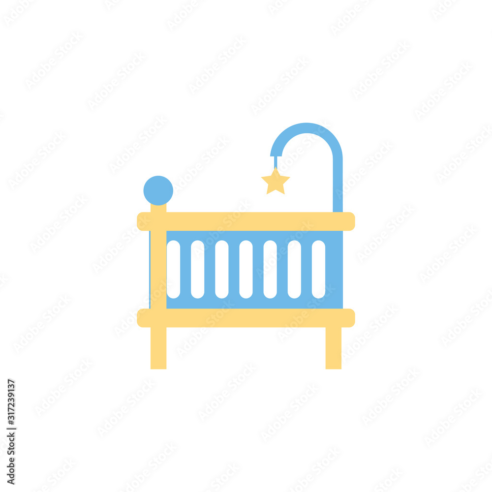 Isolated baby cradle vector design Isolated baby cradle vector design