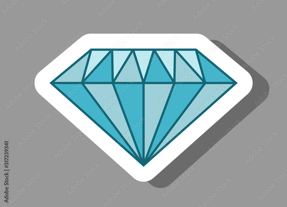Diamond icon that symbolizes values and investment