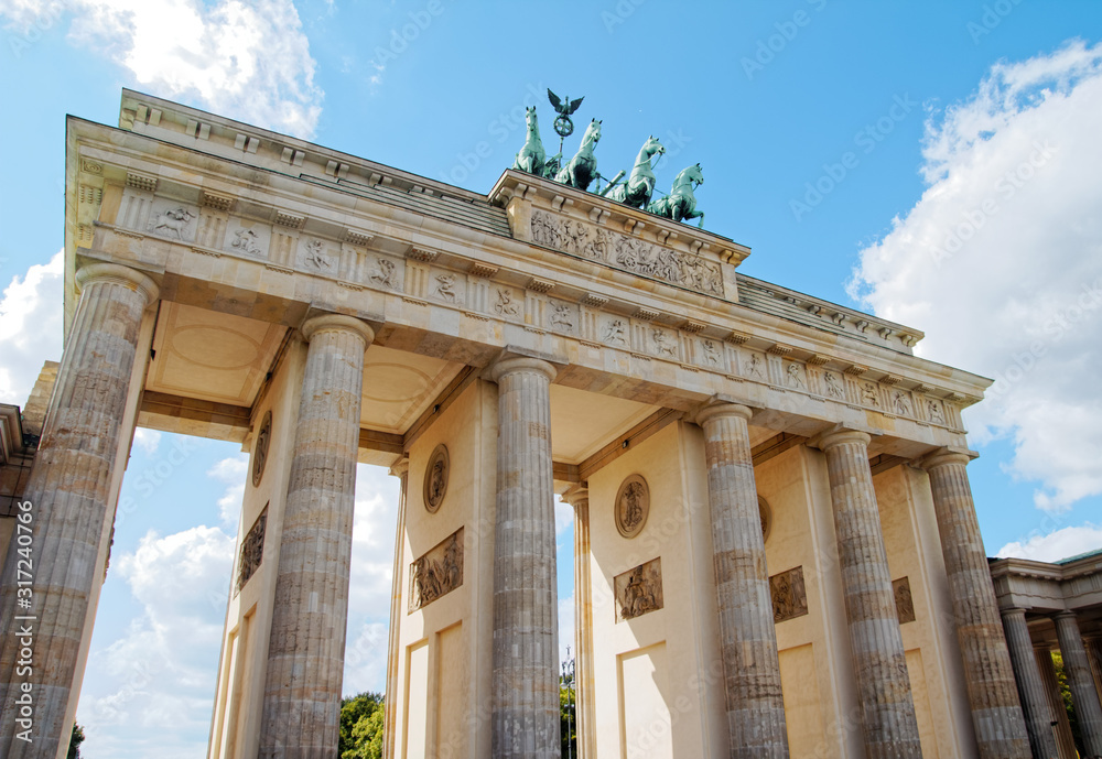 Brandenburg  Gate in Berlin Germany 