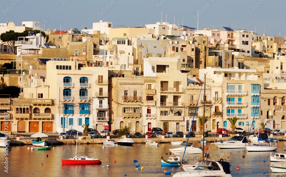 Boats and buildings in Malta