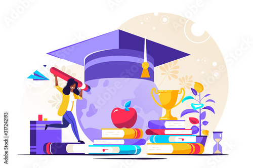 Student loans vector illustration