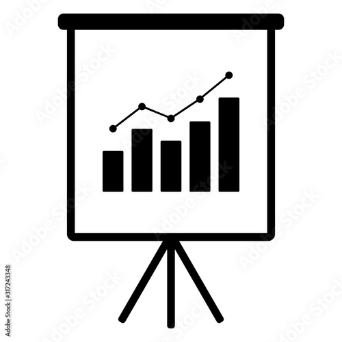 Diagramm und Flipchart