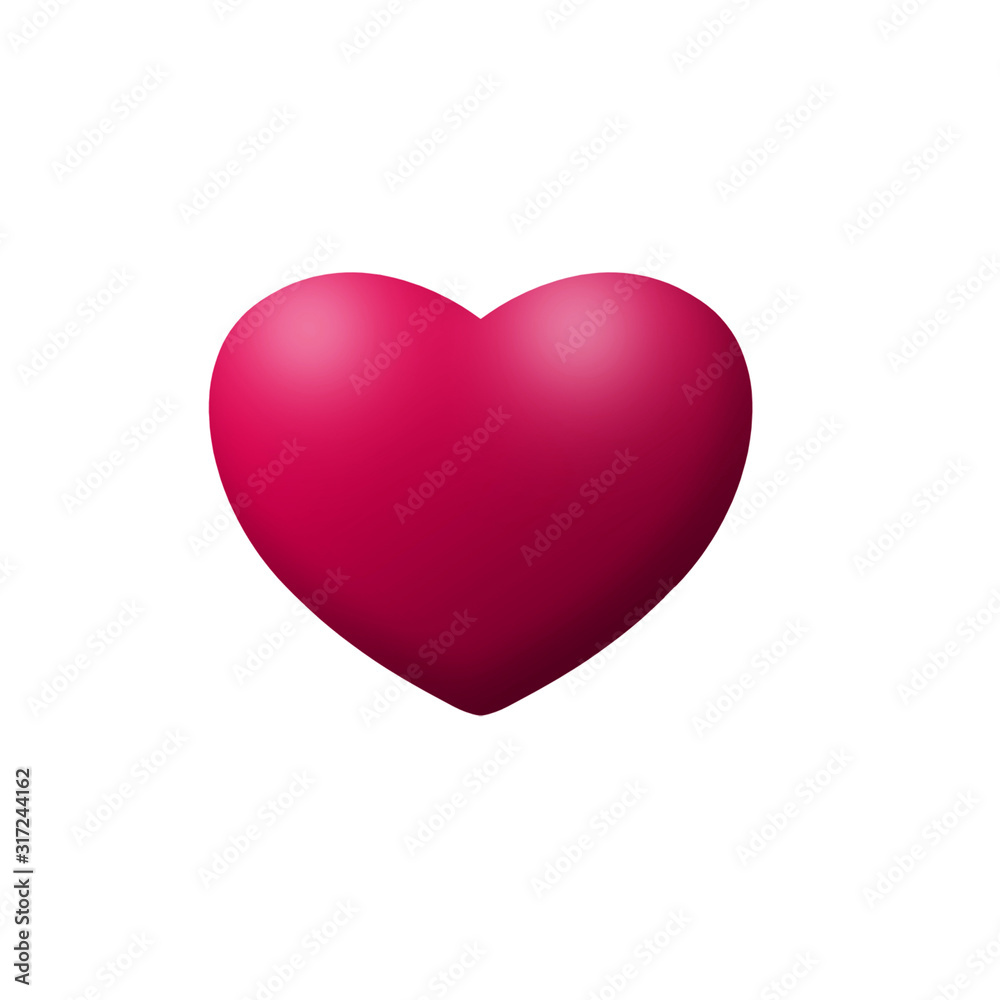 Abstract heart silhouette on a white background Abstract heart silhouette on a white background