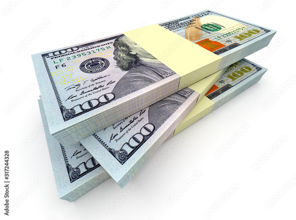 Money stack of dollars. Finance concepts Money stack of dollars. Finance concepts