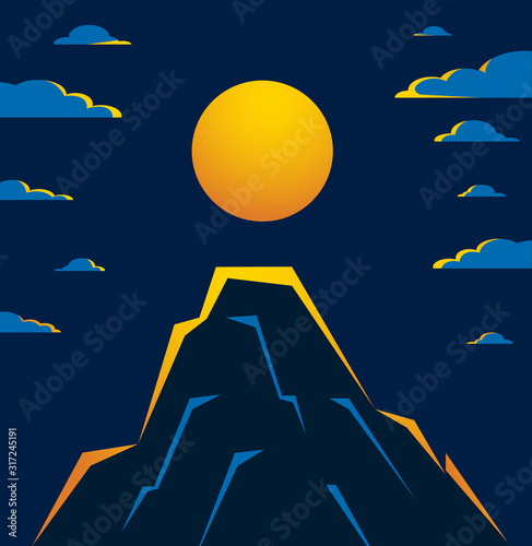 Beautiful mountain landscap...