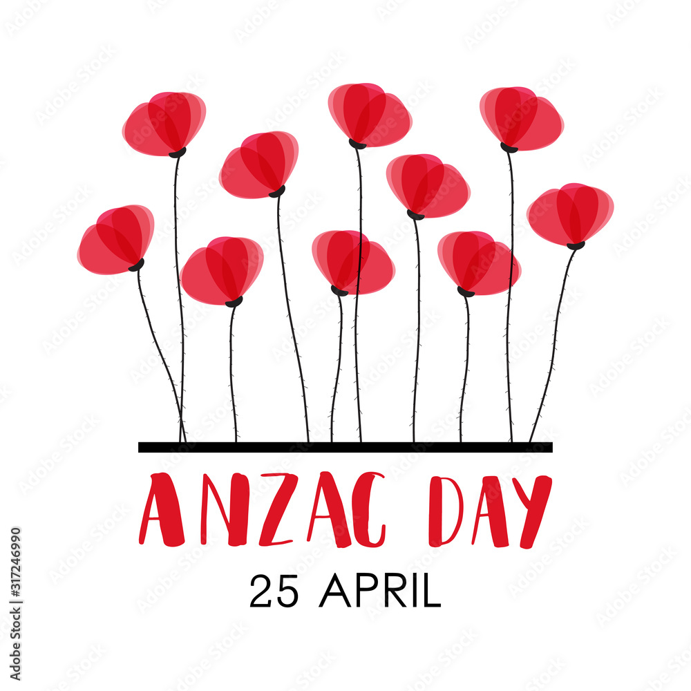 ANZAC DAY. Australia New Zealand Army Corps Stock Vector Adobe Stock
