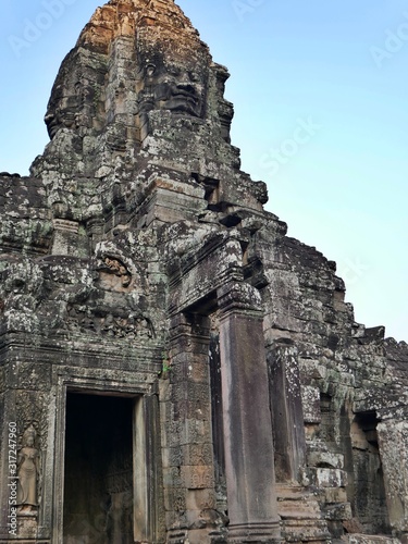 face bayon temple angkor wat, cambodia