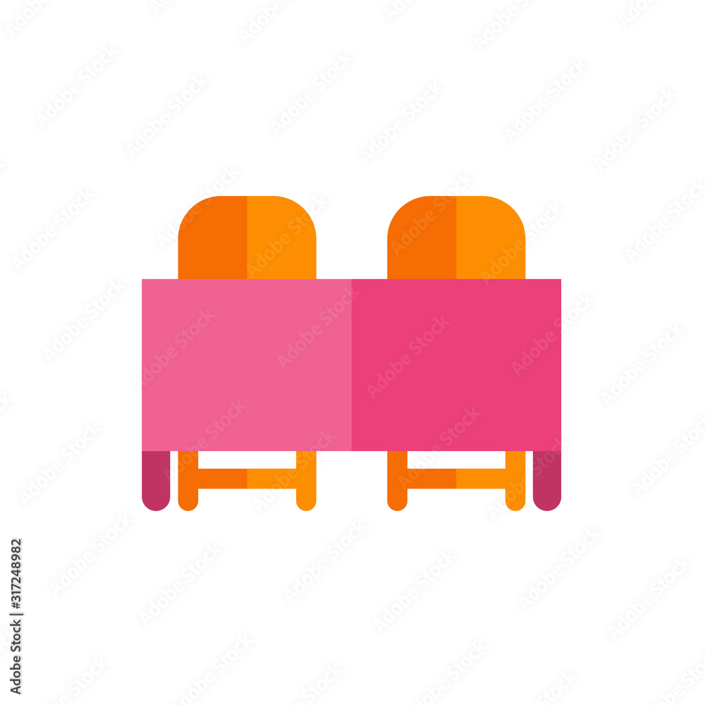 Valentine icon. Table dinner flat icon. Valentine icon. Table dinner flat icon.