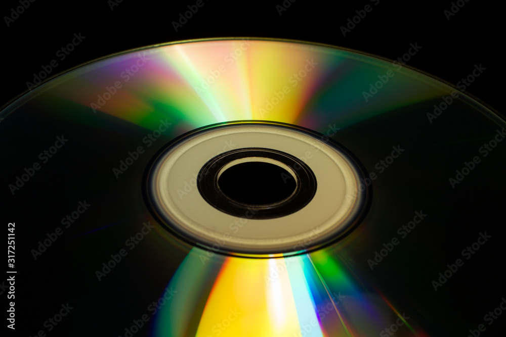 compact-disc on a black background compact-disc on a black background