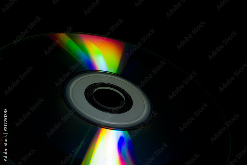 compact-disc on a black background compact-disc on a black background