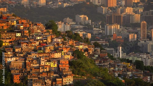 Favela in Rio de Janeiro, Brazil, South America