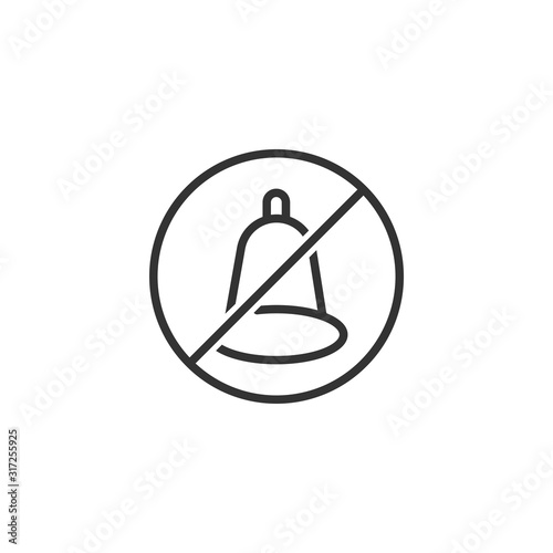 Silent Notification Icon Design Vector