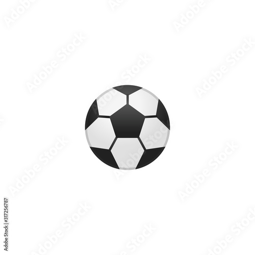 Soccer Ball Vector Icon. Isolated Football Ball Emoji  Emoticon Illustration