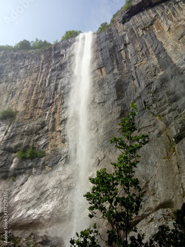 Vrachanska Skaklya Waterfall - the highest in Bulgaria - 141 meters  and around him.