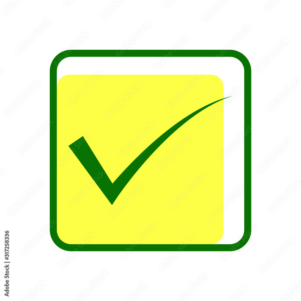 Check mark, checklist icon vector symbol on white background Check mark, checklist icon vector symbol on white background
