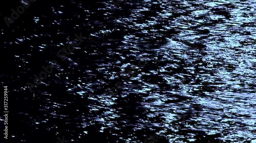 Night water surface
