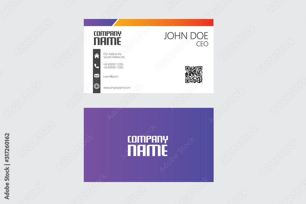 Professional Business Card | CMYK Mode Print Ready Professional Business Card | CMYK Mode Print Ready