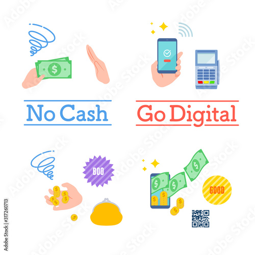 cashless flat_no cash go digital
