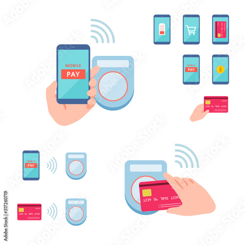 cashless flat_paying card reader