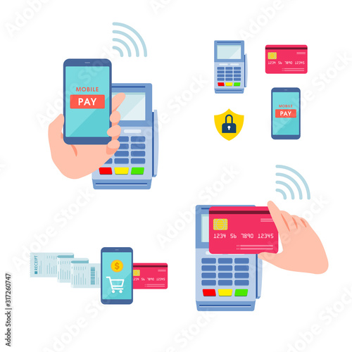 cashless flat_paying credit card reader