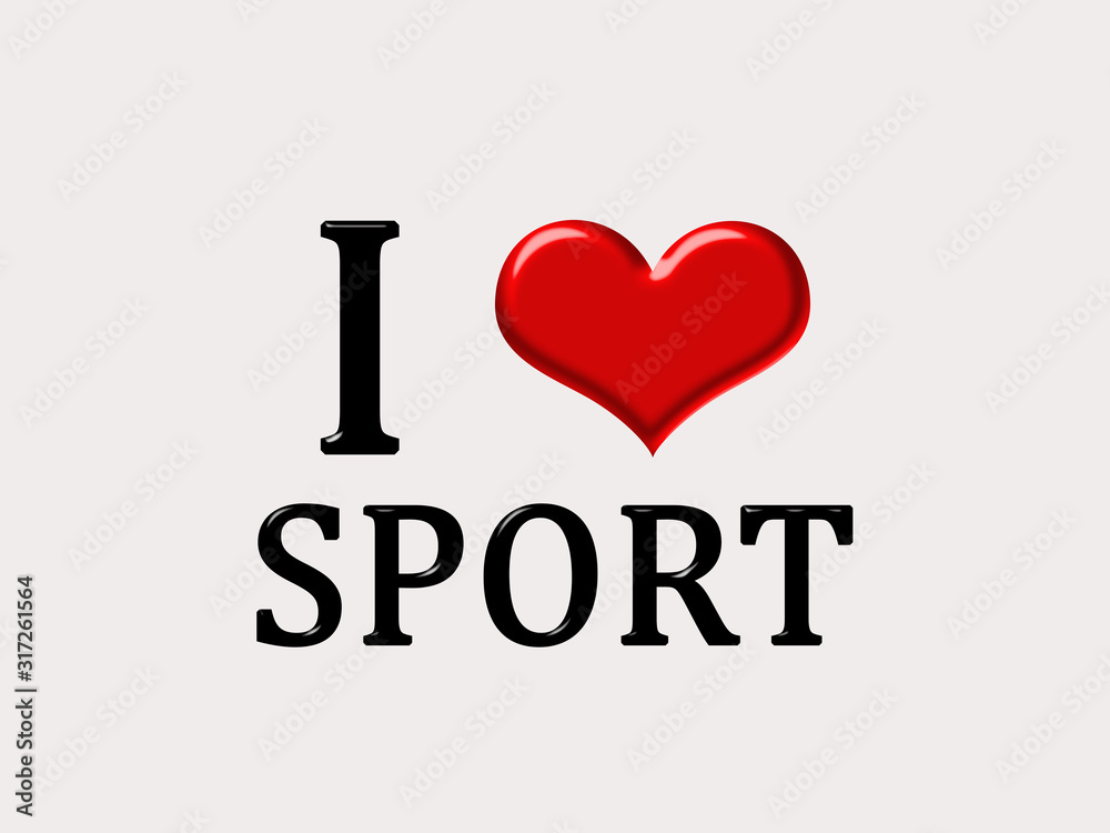 I love sport heart sign. 