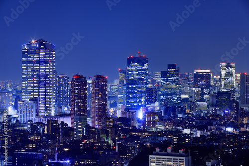 光が溢れる東京の夜景