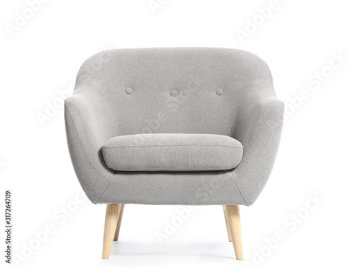 Fotografie, Obraz Modern armchair on white background