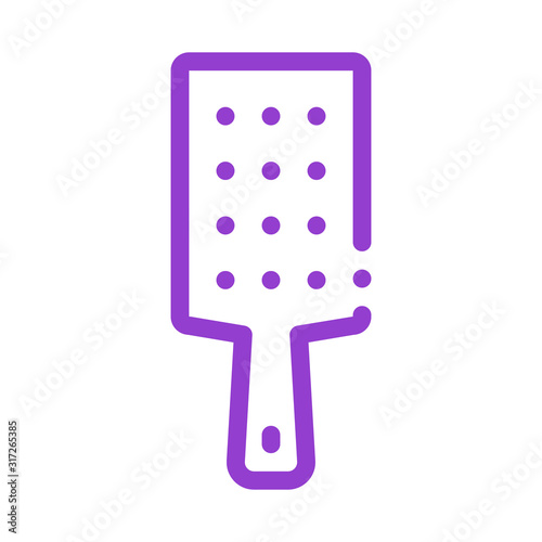 Paddle Spanking Icon Vector. Outline Paddle Spanking Sign. Isolated Contour Symbol Illustration