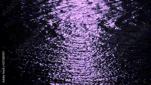 Night water surface
