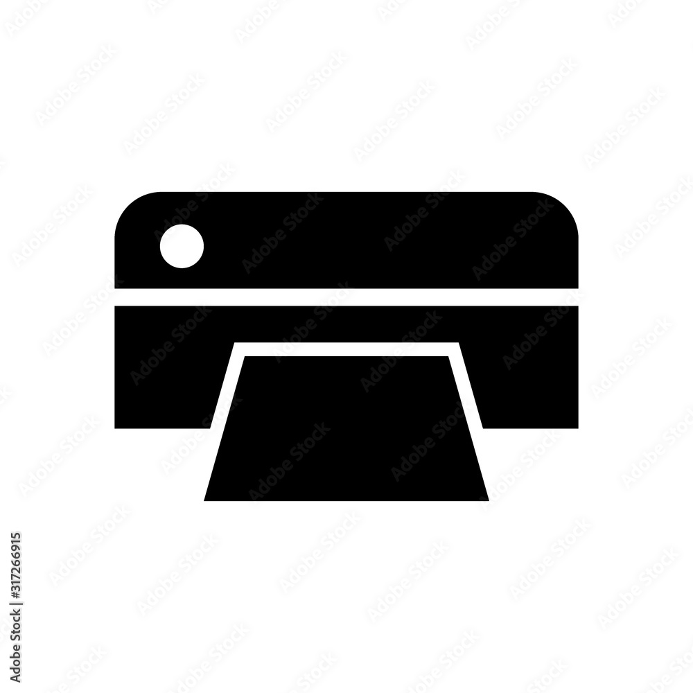 Printer icon design template, vector icon designed in flat style isolated on white background, solid icon vector design, can be used for web and various needs of your project Printer icon design template, vector icon designed in flat style isolated on white background, solid icon vector design, can be used for web and various needs of your project