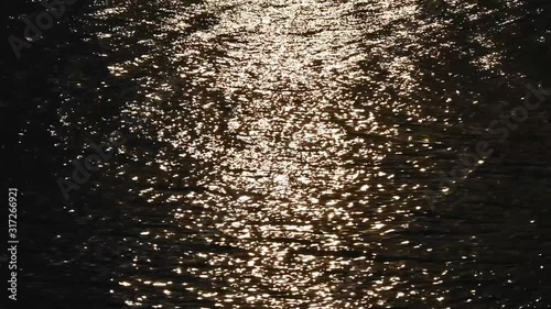 Night water surface