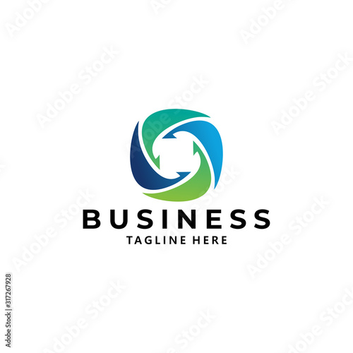 abstract business logo icon vector isolated