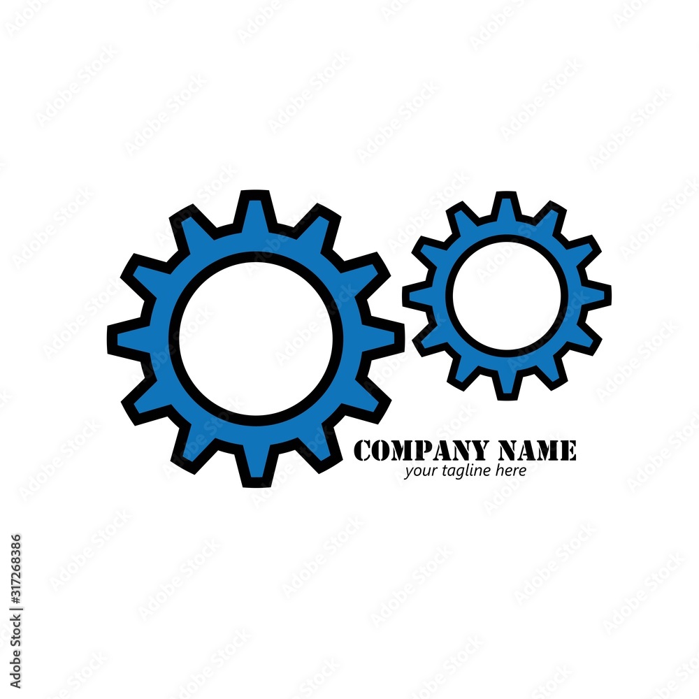 Gear logo design template vector illustration Gear logo design template vector illustration