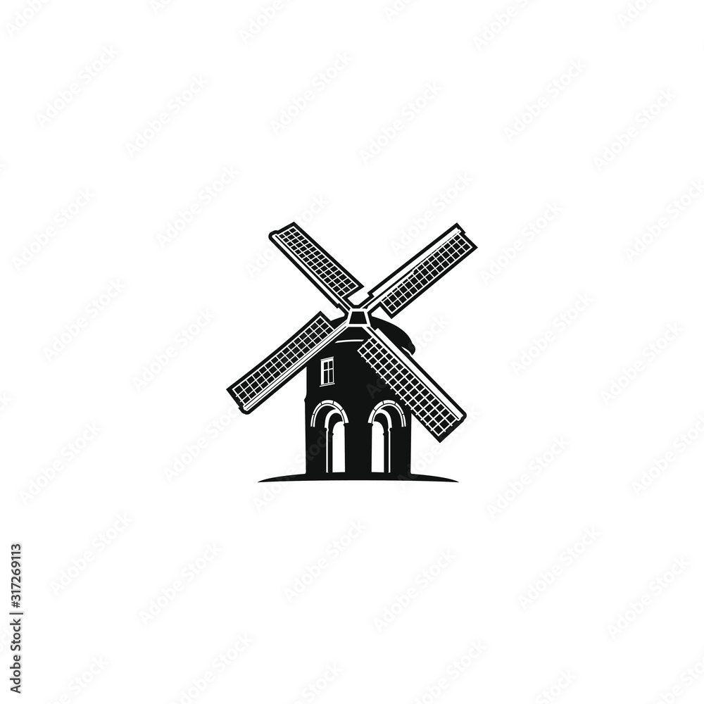 Windmill logo template vector icon illustration design Windmill logo template vector icon illustration design