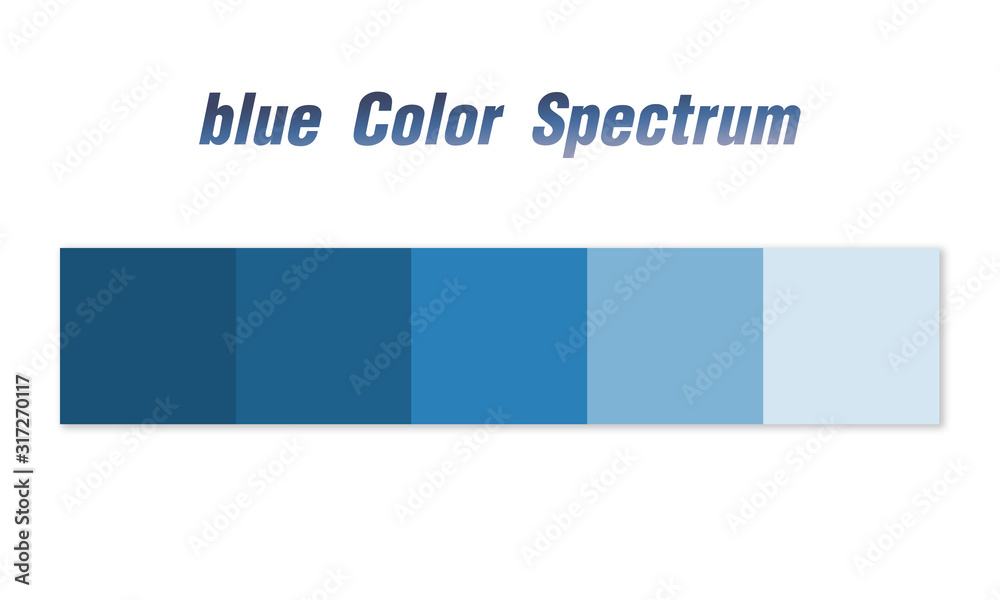 blue colour spectrum