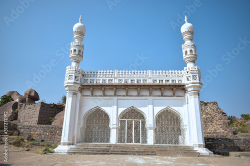 400 Years Old Masjid White Color photo