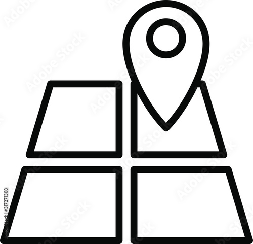 land on map icon
