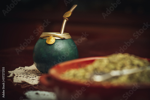 Fotografie, Obraz Yerba Mate, the traditional tea from Argentina