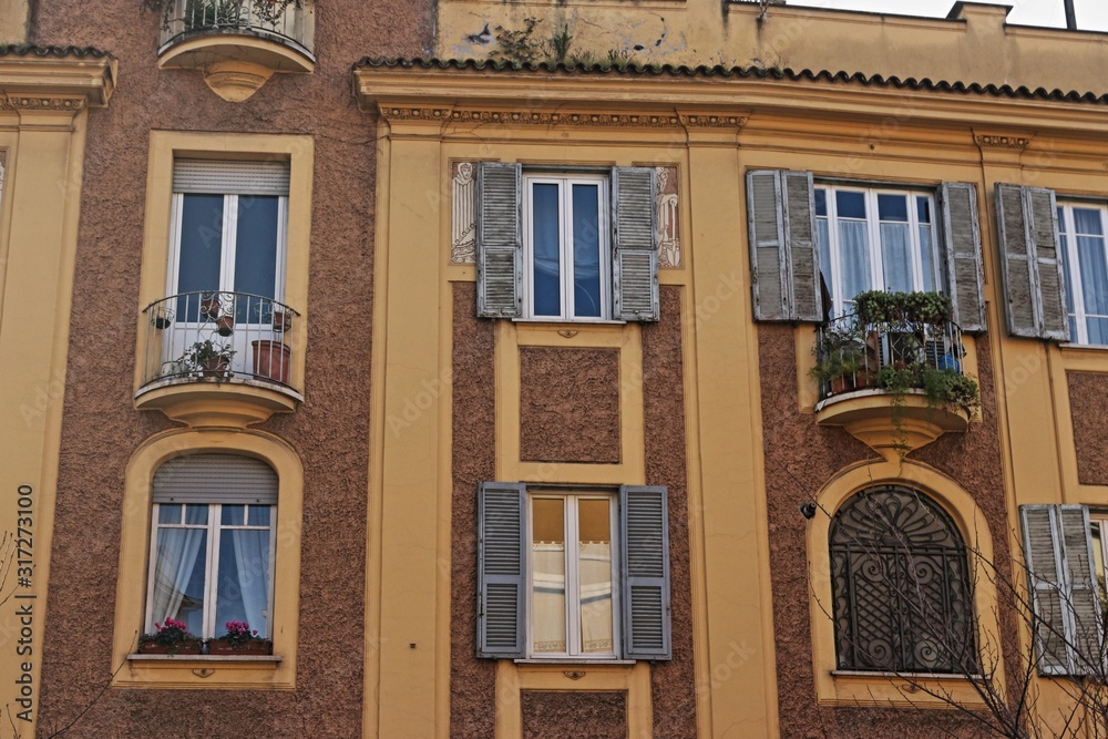 Fototapeta premium Roma, architettura urbana del quartiere Prati