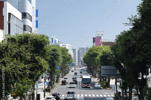 Downtown of Taira, Iwaki City, Fukushima Prefecture, Japan photo