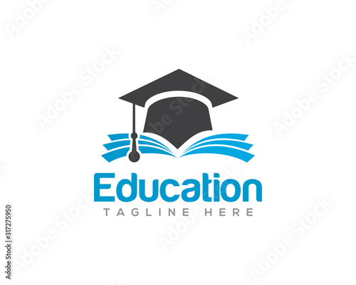 Education and Graduation Logo Design Vector