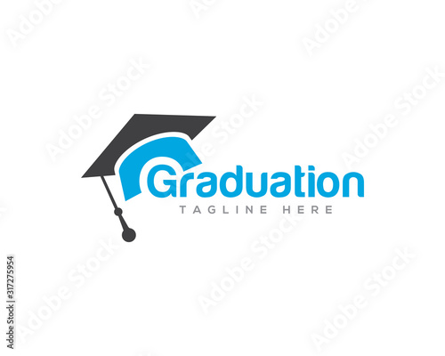 Education and Graduation Logo Design Vector