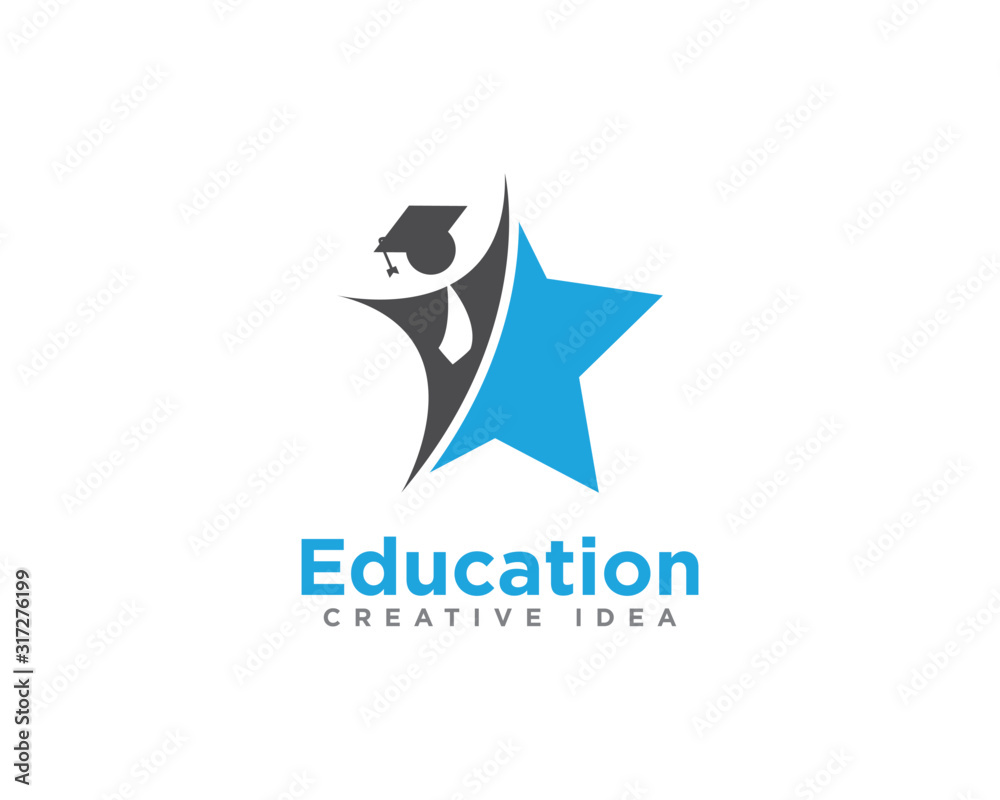 Education and Graduation Logo Design Vector Education and Graduation Logo Design Vector